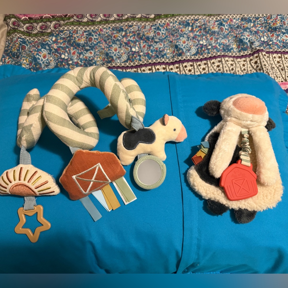 Itzy Ritzy Farm Animal Activity/Car seat Toy